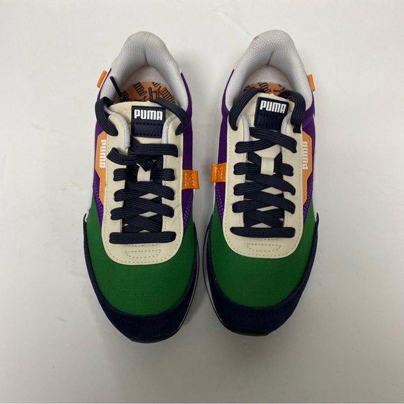Puma Sneakers Multicolored Suede Leather Fabric Size 4 - Picture 1 of 7